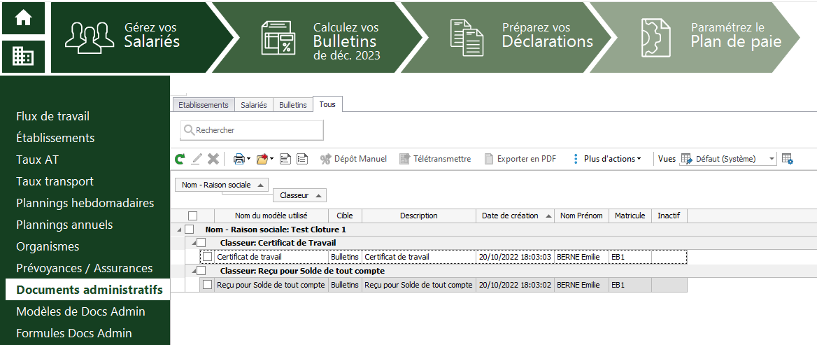 Documents administratifs – EBP DPSD